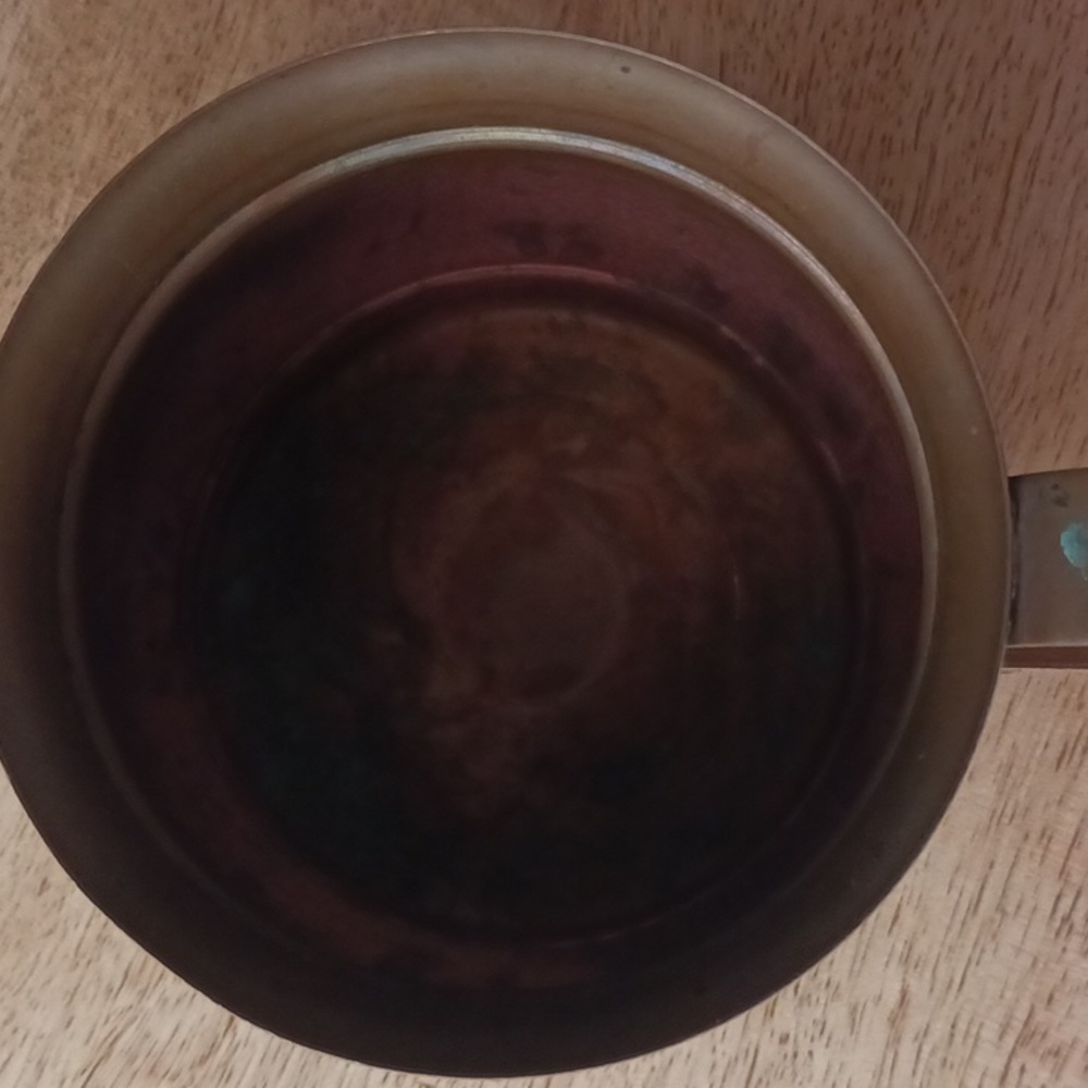Copper Mug Vintage Gregorian Copper Made In U.S. Patinaed - Picture 6 of 9